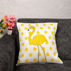 Happy Flamingo Cushion Cover